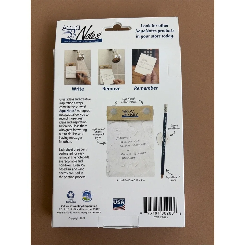 Aqua Notes Water Proof‎ Notepad